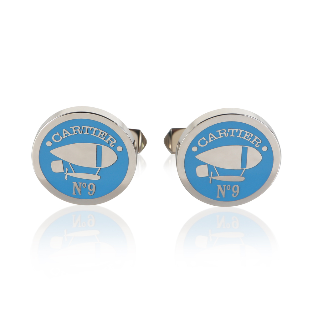 Cartier Sterling Silver Aeronaute Cufflinks